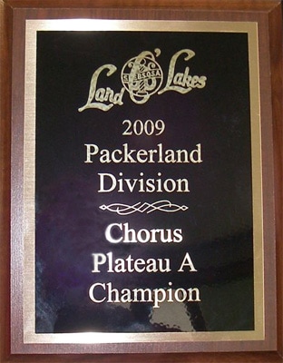 Land O' Lake 2009 Packerland Division - Chorus Plateau A Champion