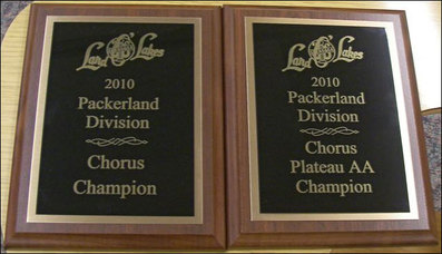 2010 Division championship plaques