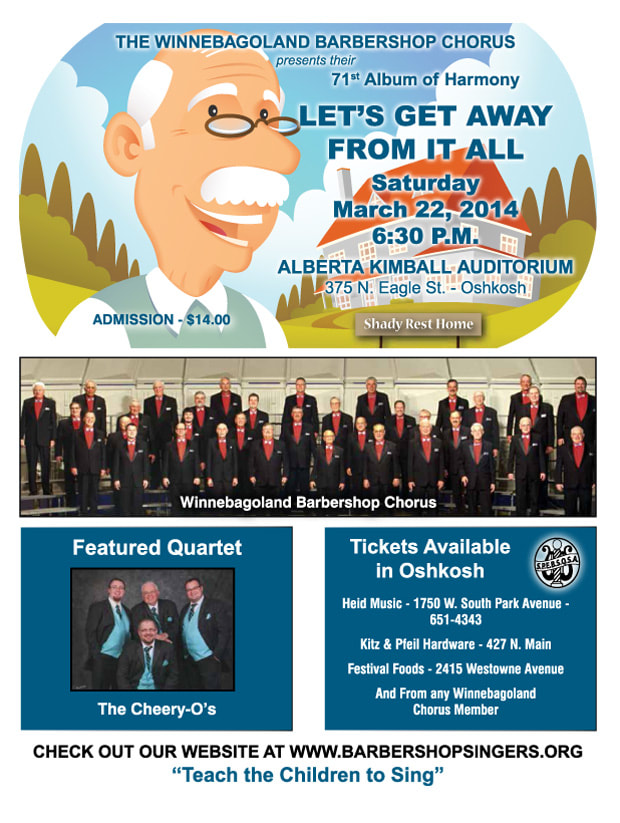 Let's Get Away From It All, presented by the Winnebagoland Barbershop Chorus